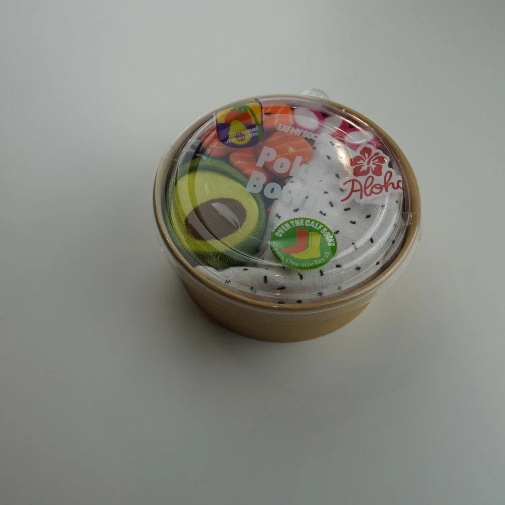 New Eat My Socks Poke Bowl Socks Set Aloha One Size Over The Calf 2 Pairs‎